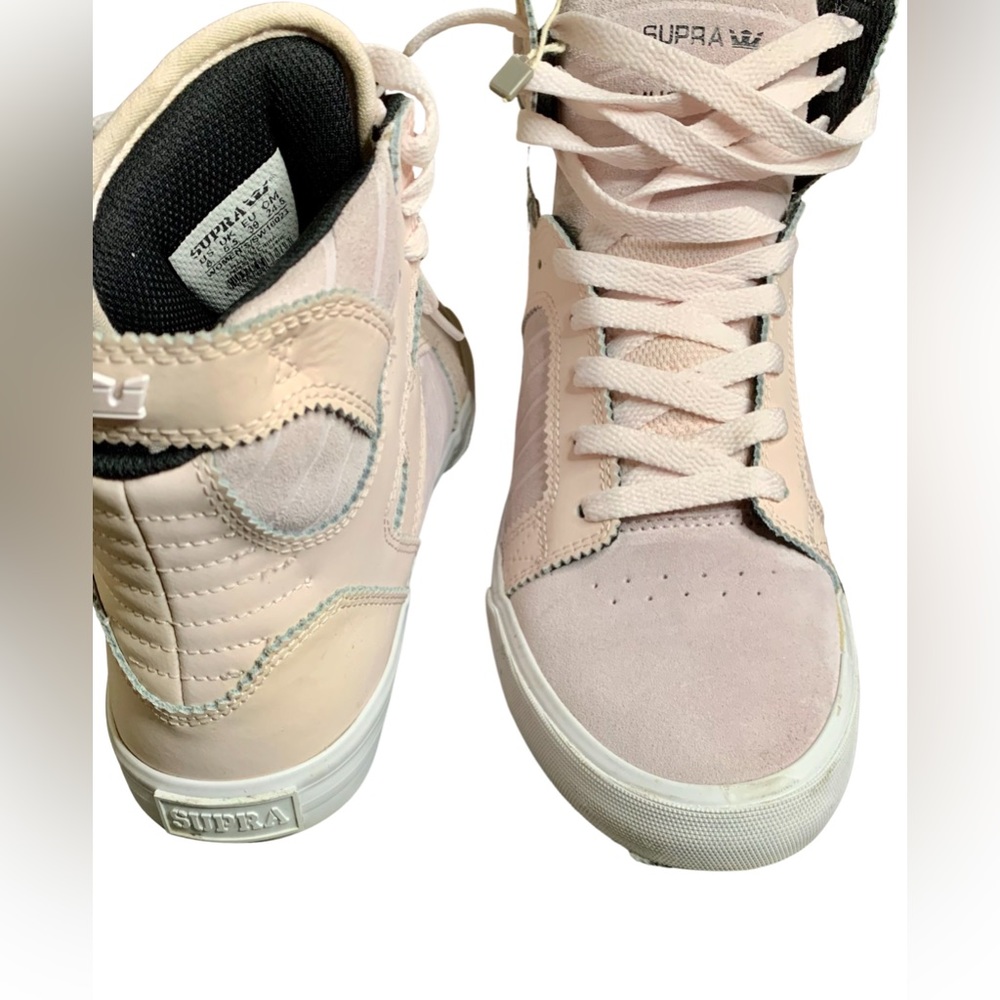 Supra Violet High Top Suede Sneakers